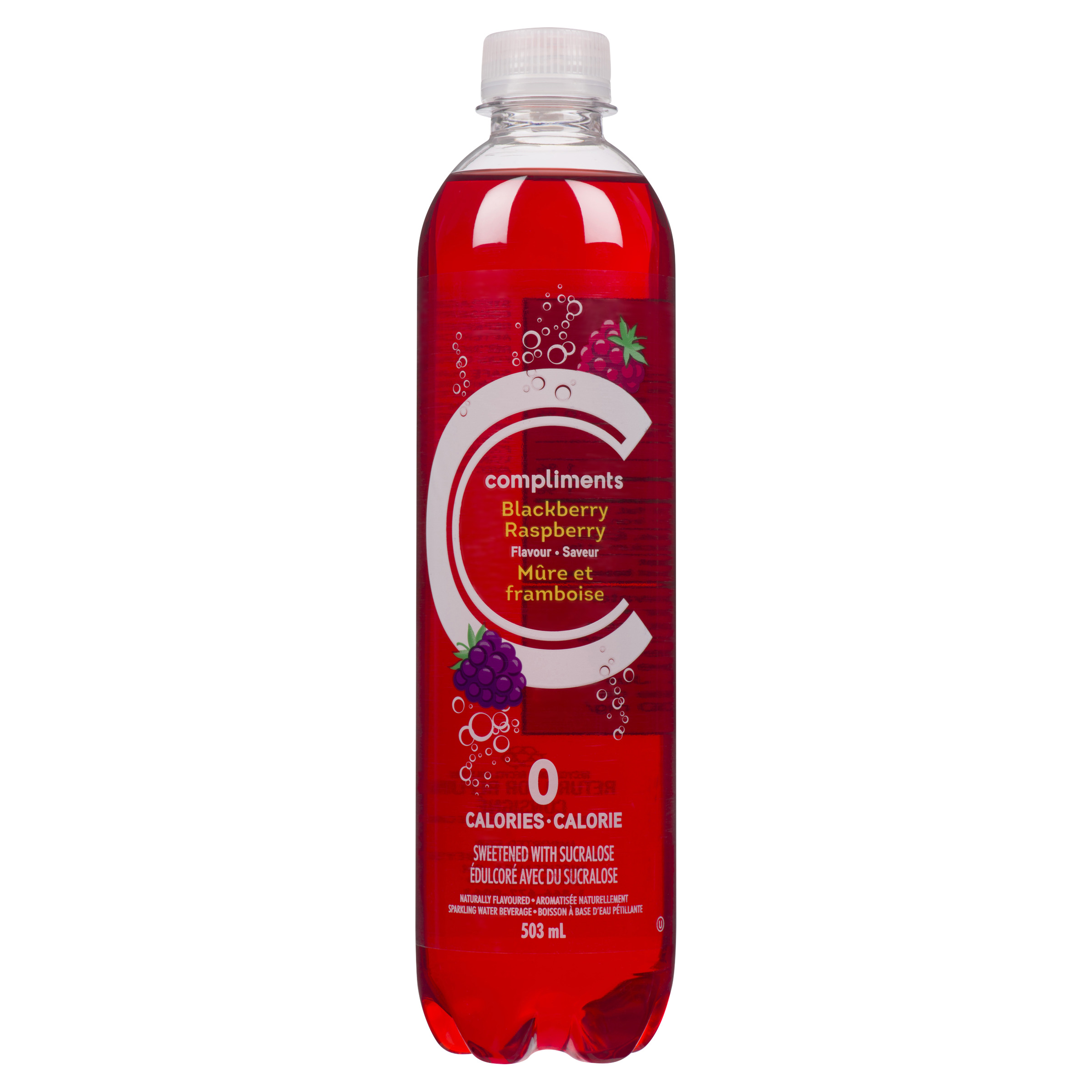Compliments Sparkling Water Black Raspberry