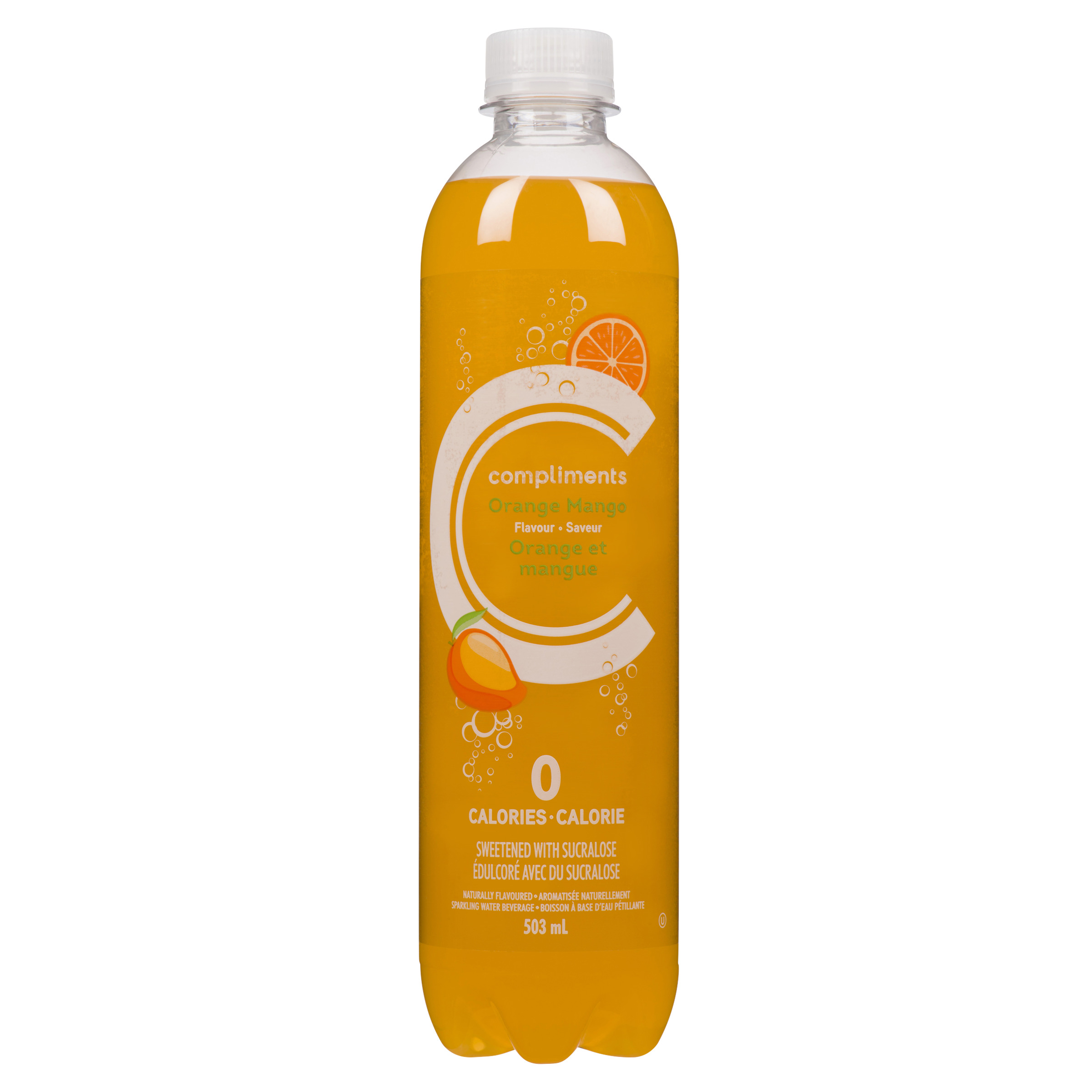 Compliments Sparkling Water Orange Mango