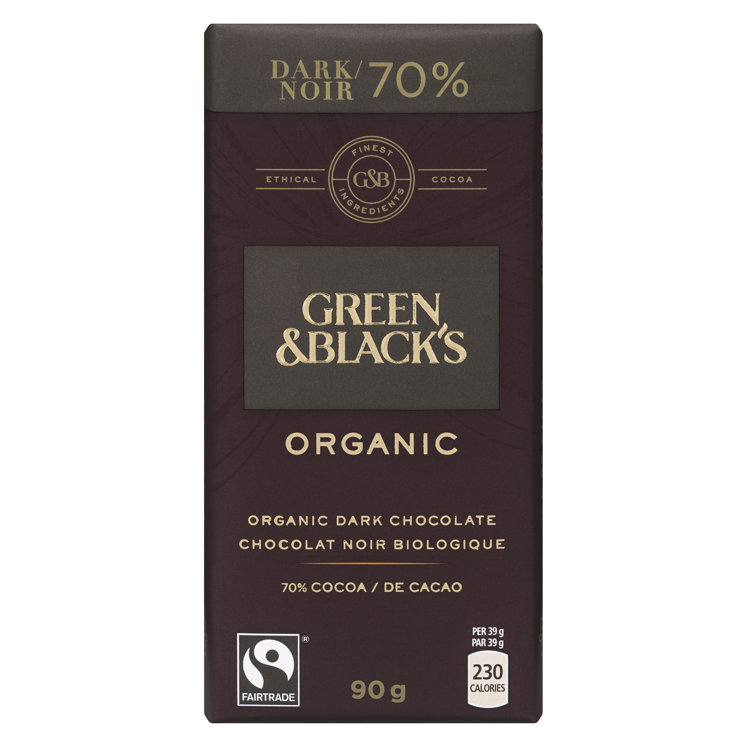 Green & Black's Organic Dark Chocolate Bar 70% Cocoa