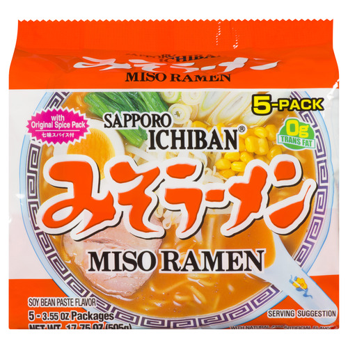 Sapporo Ichiban Miso Ramen Instant Noodles