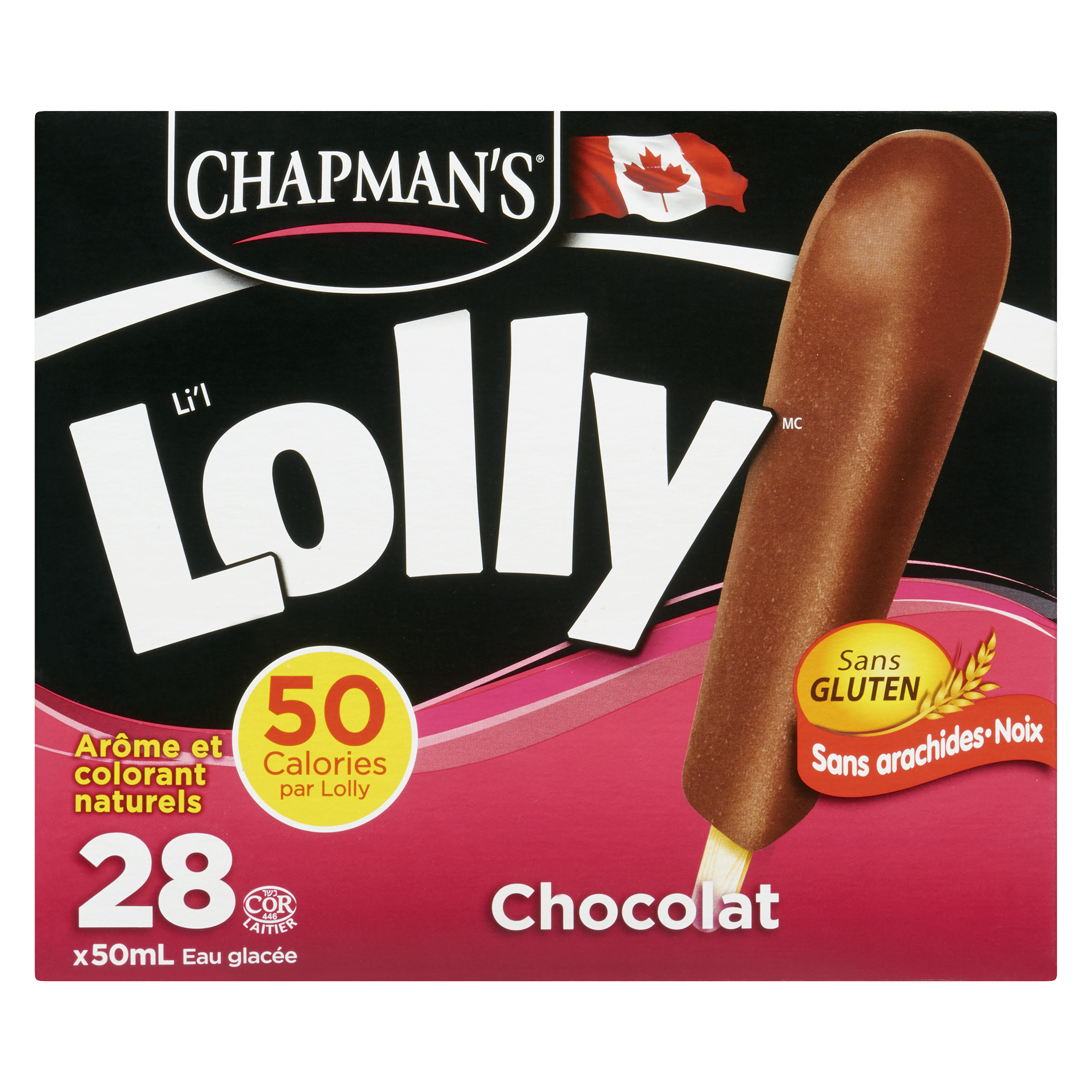 Buy Chapman's Lolly Ice Cream Chocolate 28 Pack 50 ml | Foodland