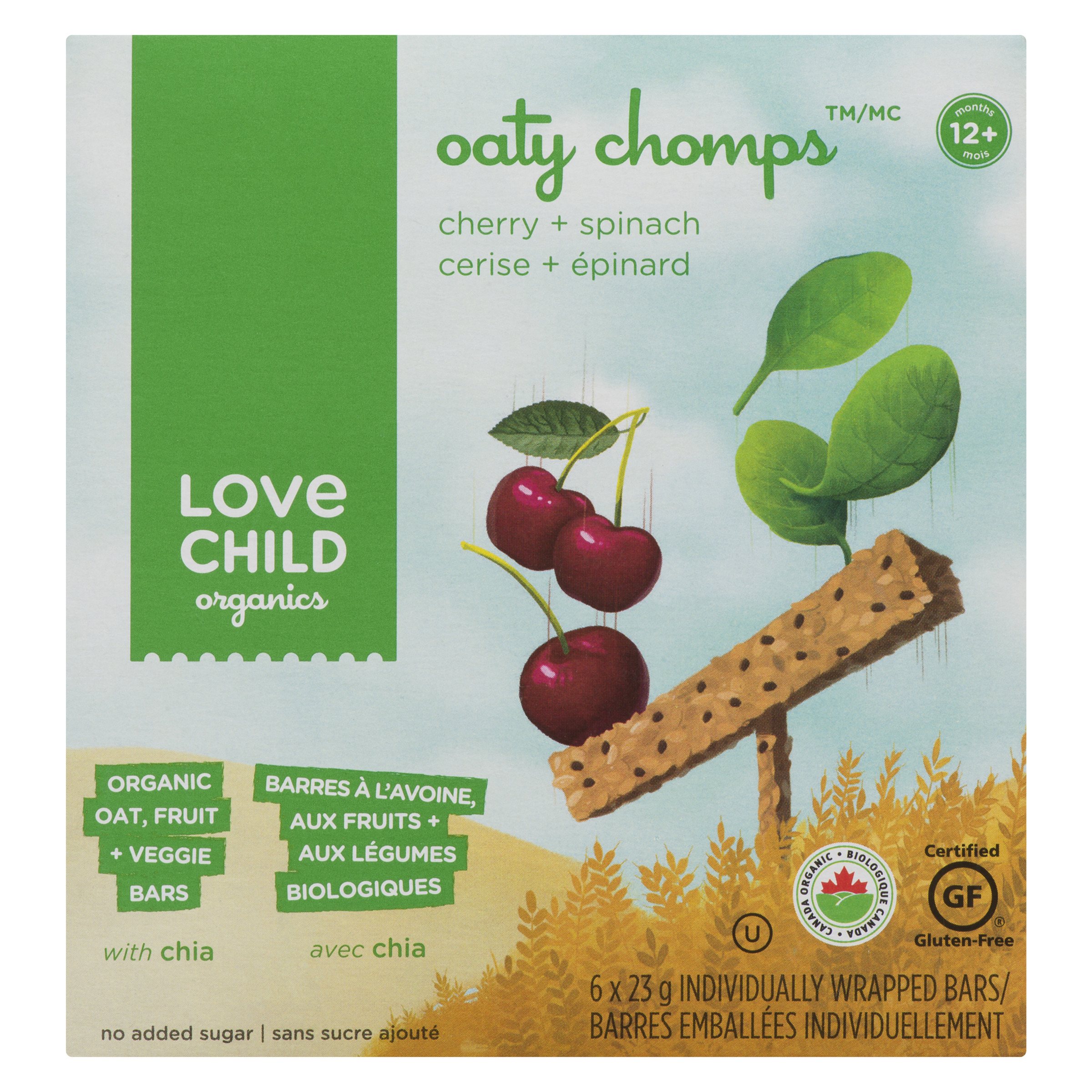 Love Child Organics Oaty Chomps Raspberry + Beet Snack Bar