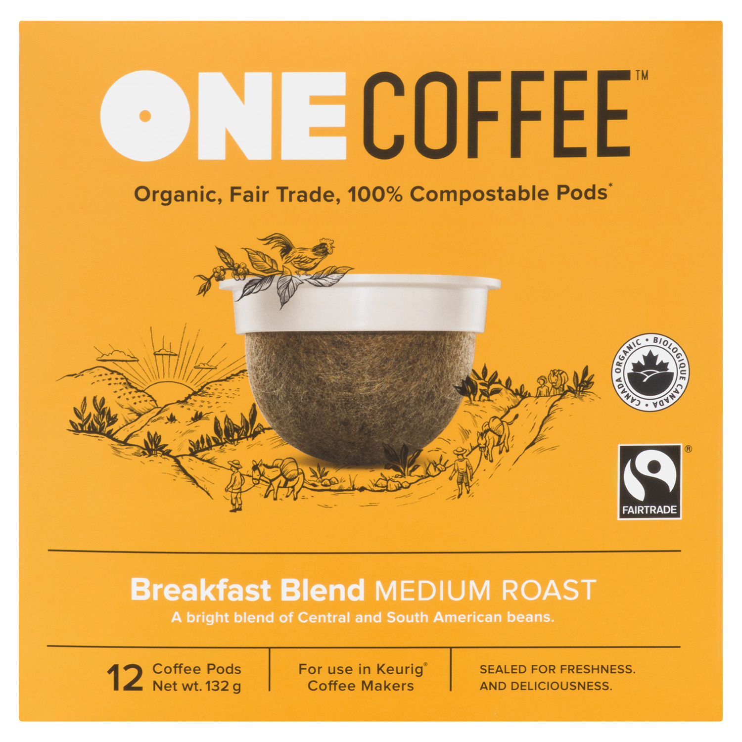 One Coffee Breakfast Blend Coffee Cups