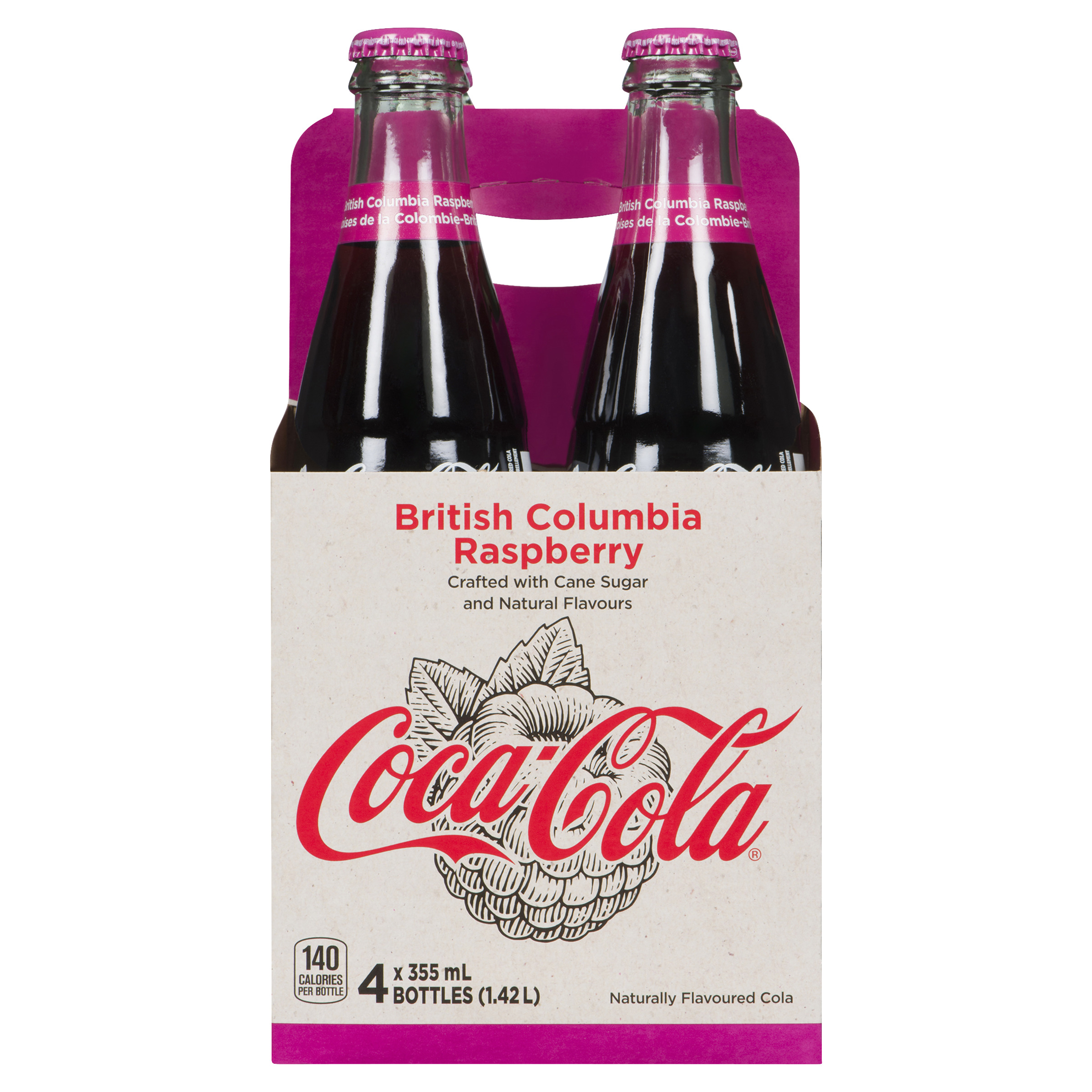Buy Coca-Cola Soft Drink British Columbia Raspberry 4 x 355 ml