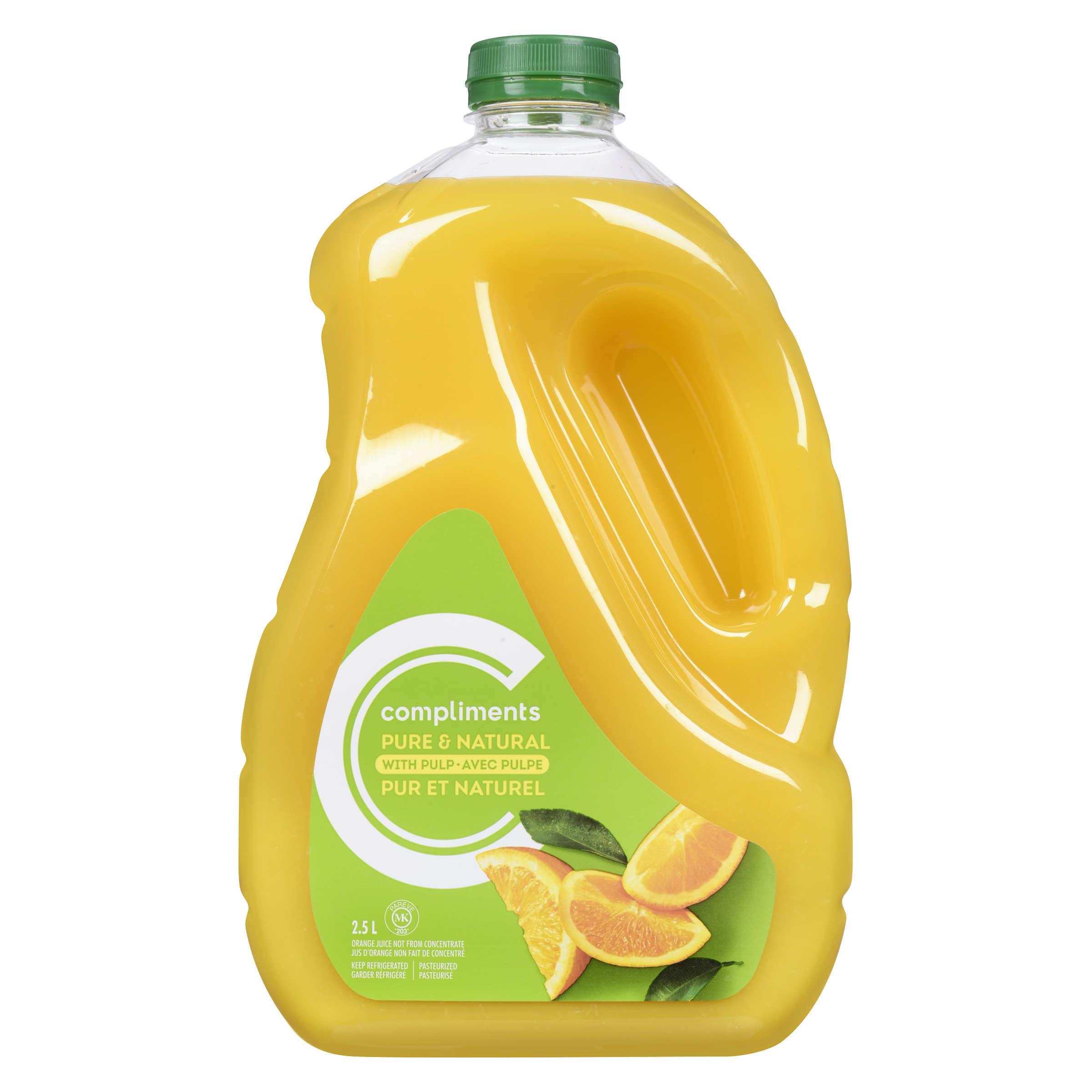 Compliments Orange Juice With Pulp Not From Concentrate