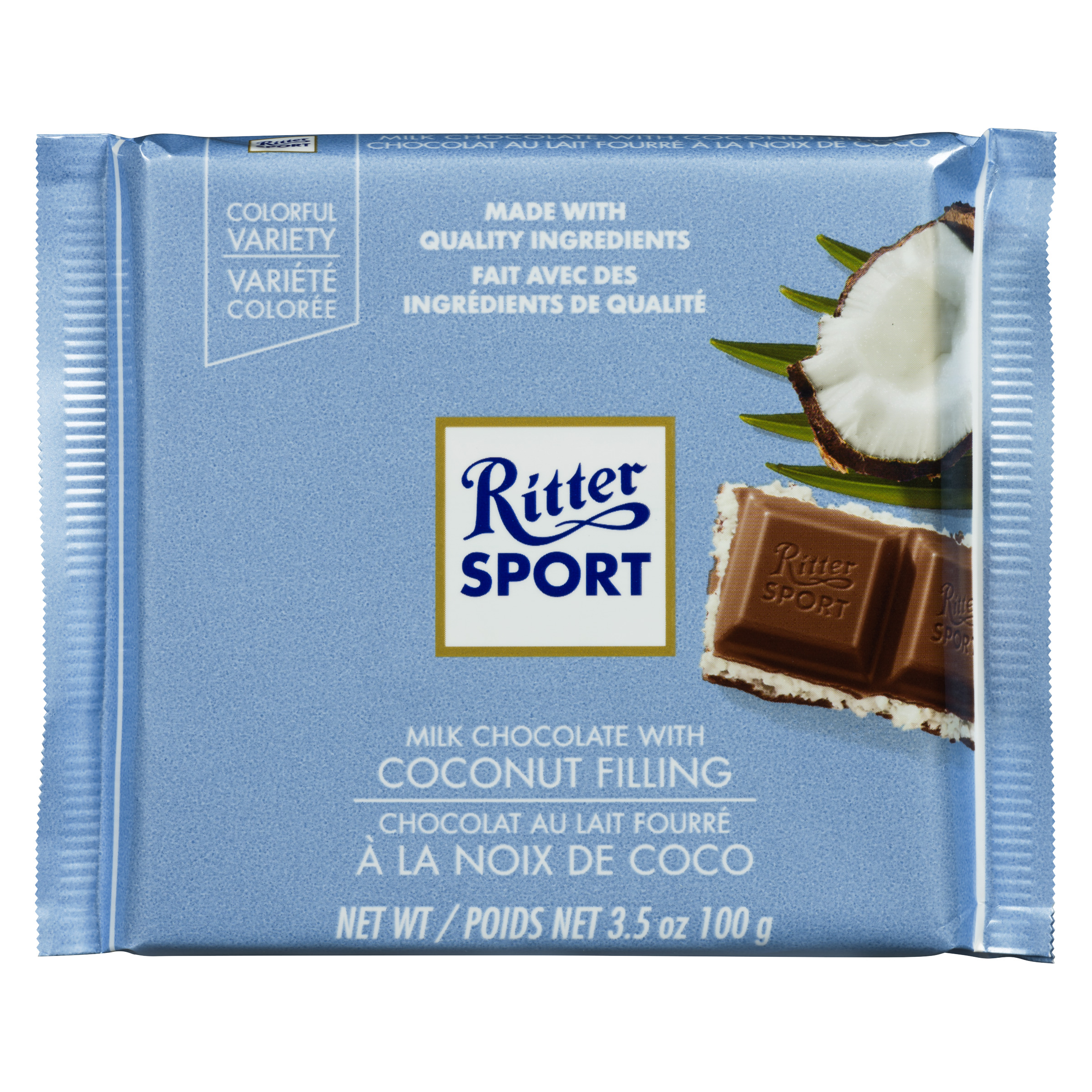 Buy Ritter Sport Milk Chocolate With Coconut Bar 100 g | FreshCo