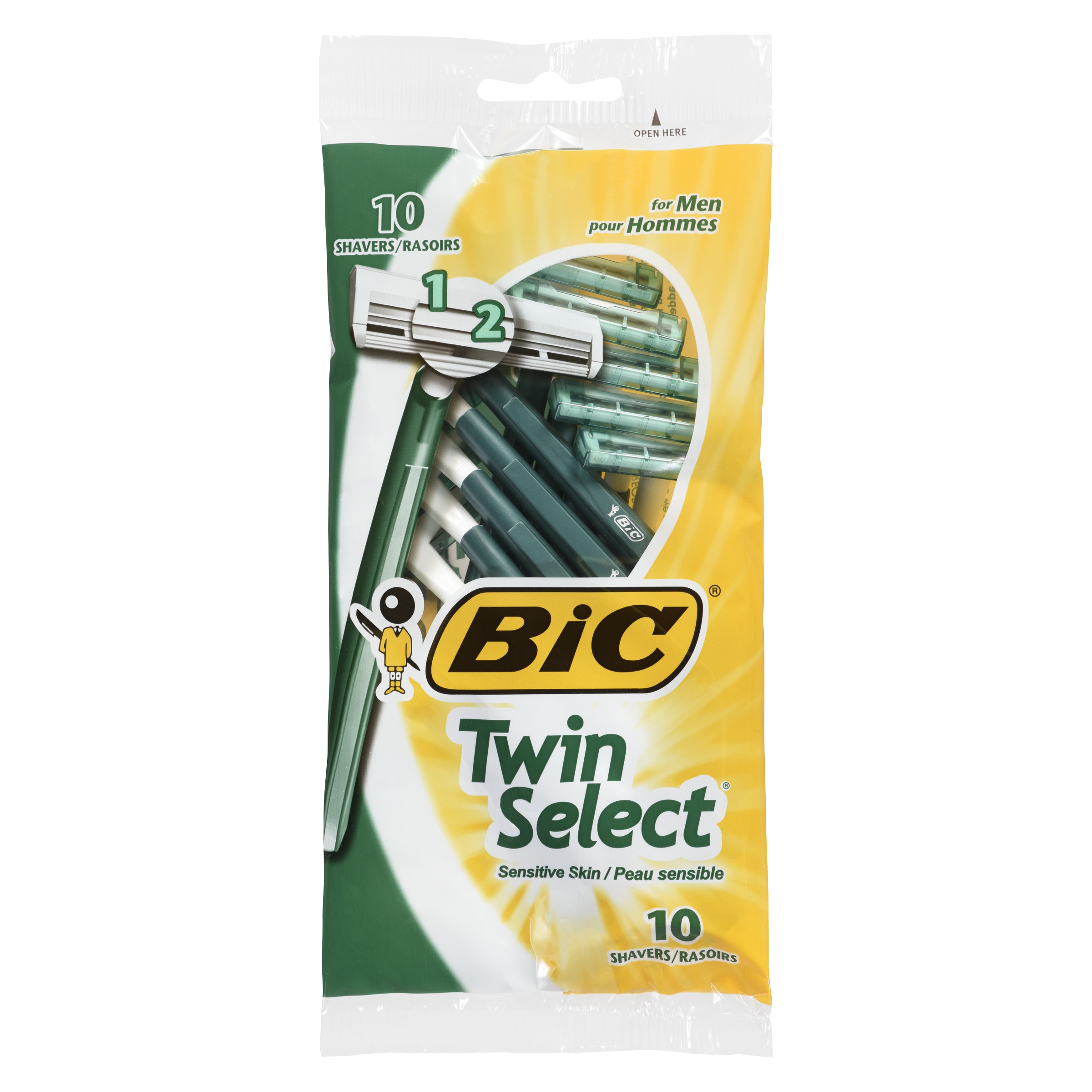 Buy Bic Twin Select Razors For Men Sensitive Skin 10 Pack | Sobeys Inc.
