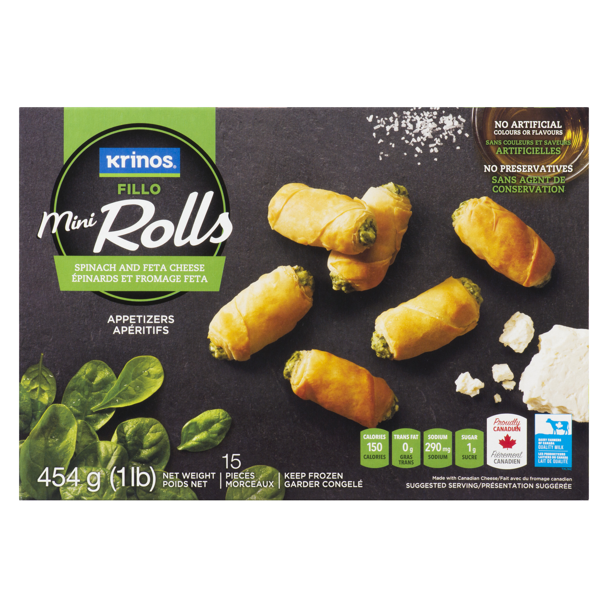 Krinos Spinach Mini Fillo Twisters