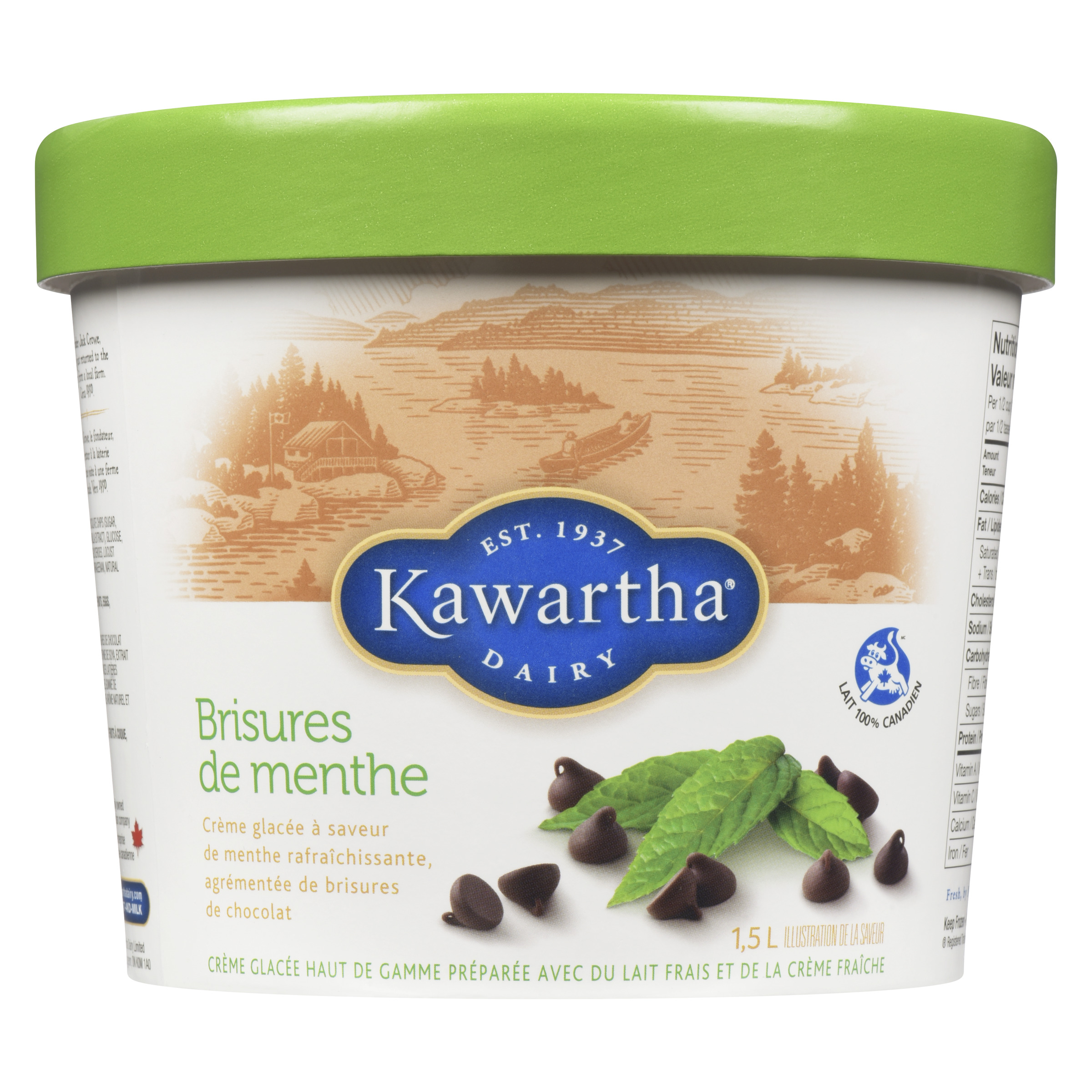 Buy Kawartha Dairy Ice Cream Mint Chip 1.5 L | Safeway Canada