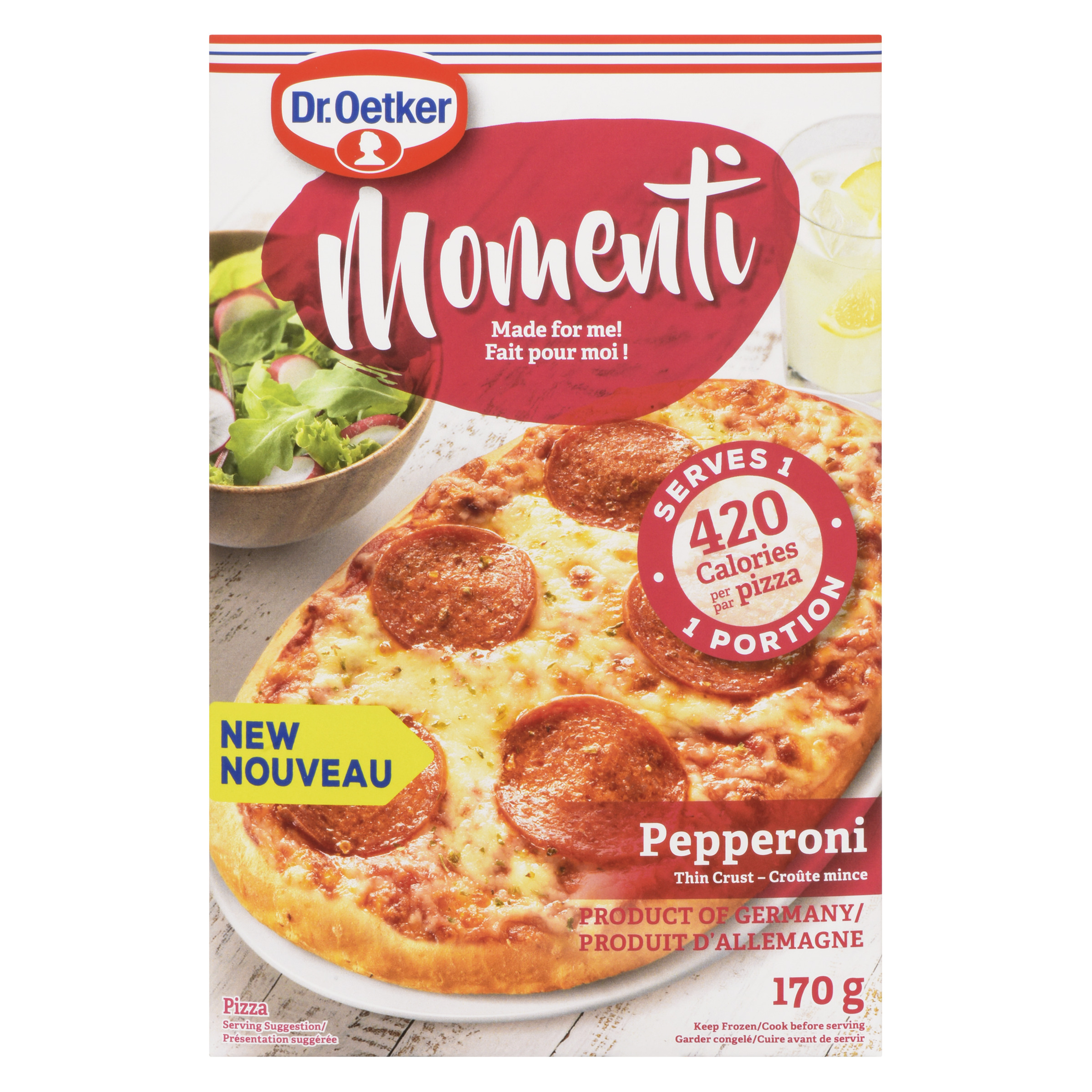 Dr. Oetker Momenti Frozen Pizza Pepperoni