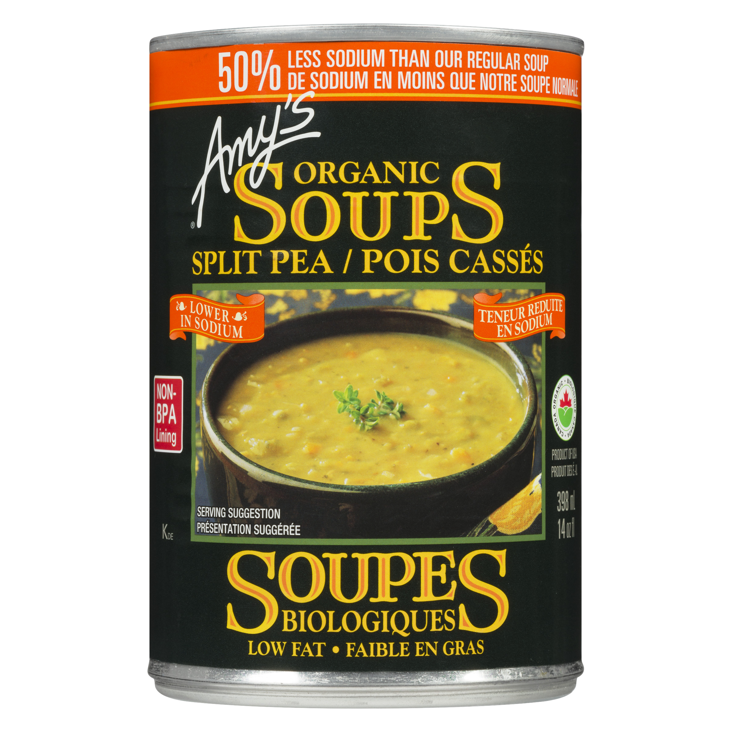 Amy's Kitchen Organic Canned Soup Split Pea 398 ml