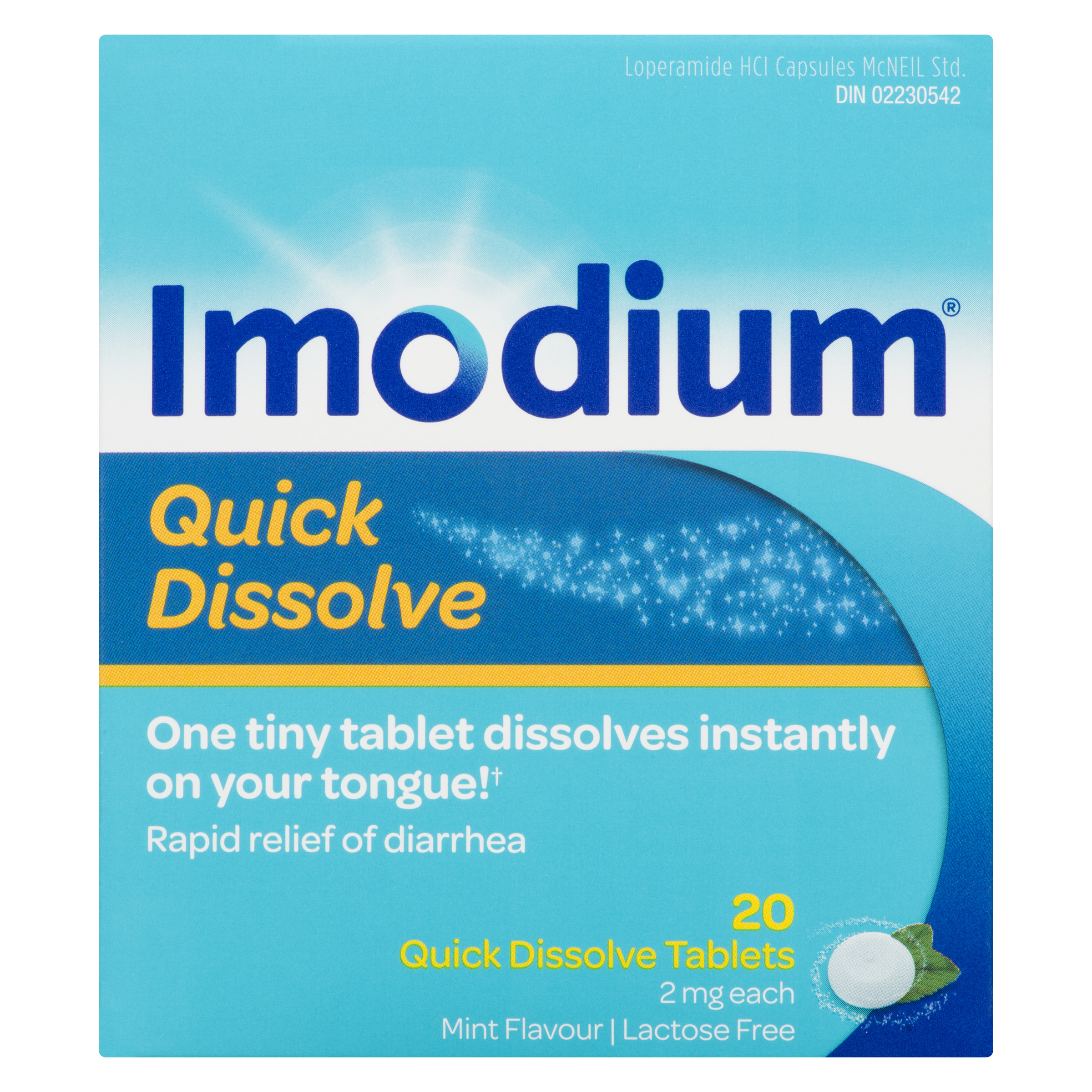 Buy Imodium Anti-Diarrhea Quick Dissolve Tablets 20 EA | Sobeys Inc.
