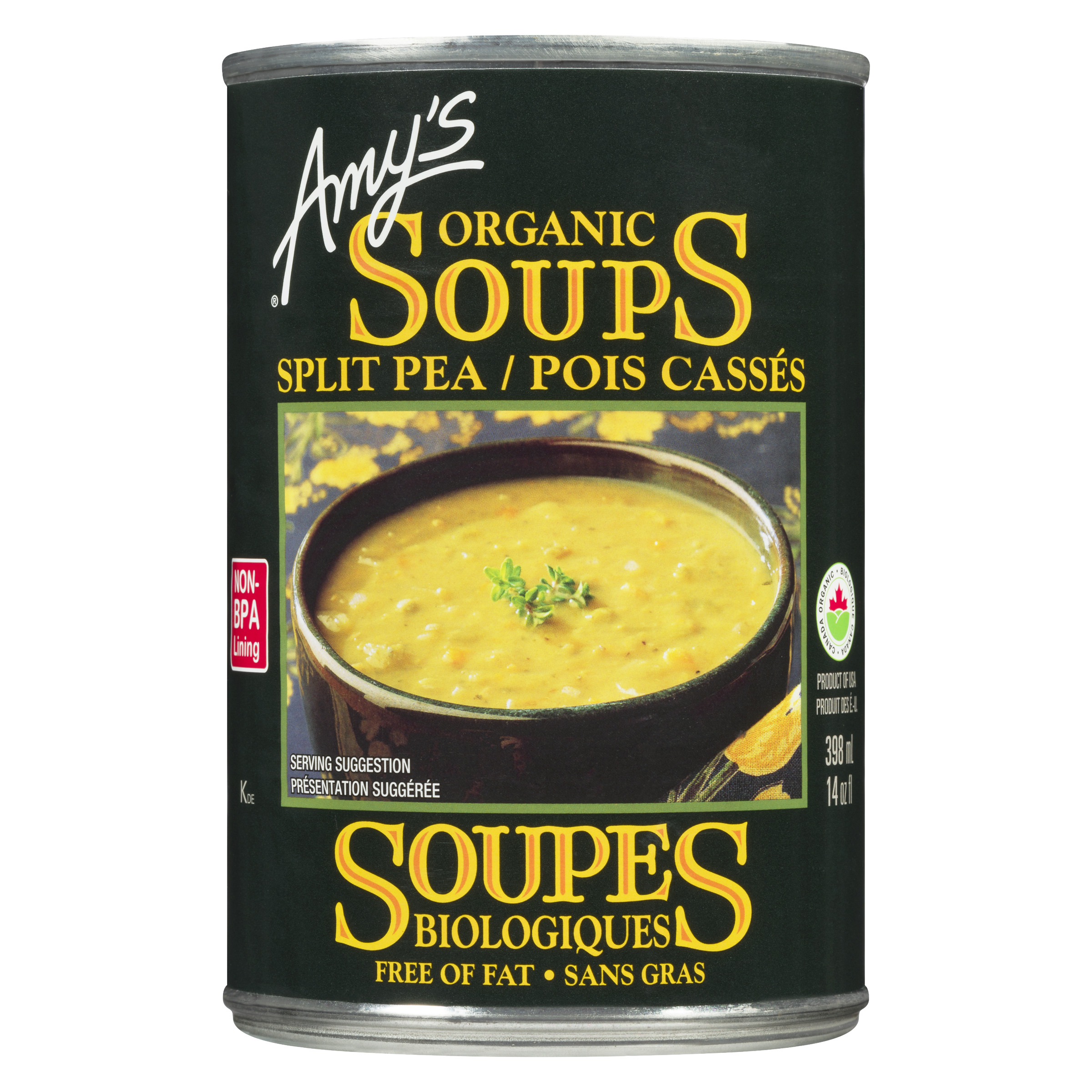 Amy's Kitchen Organic Soup Split Pea 398 ml
