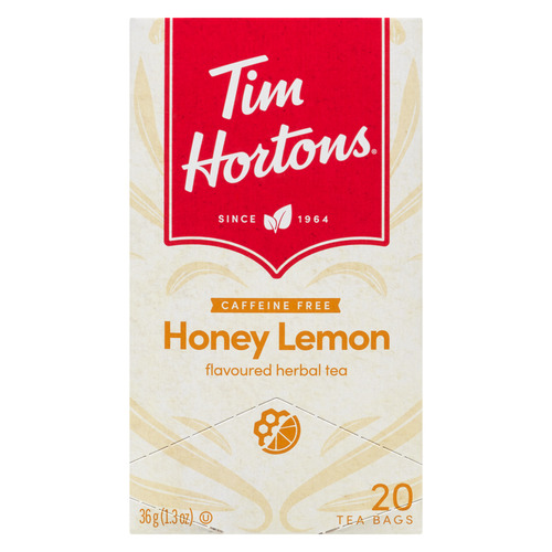 Tim Hortons Caffeine-Free Herbal Tea Honey Lemon