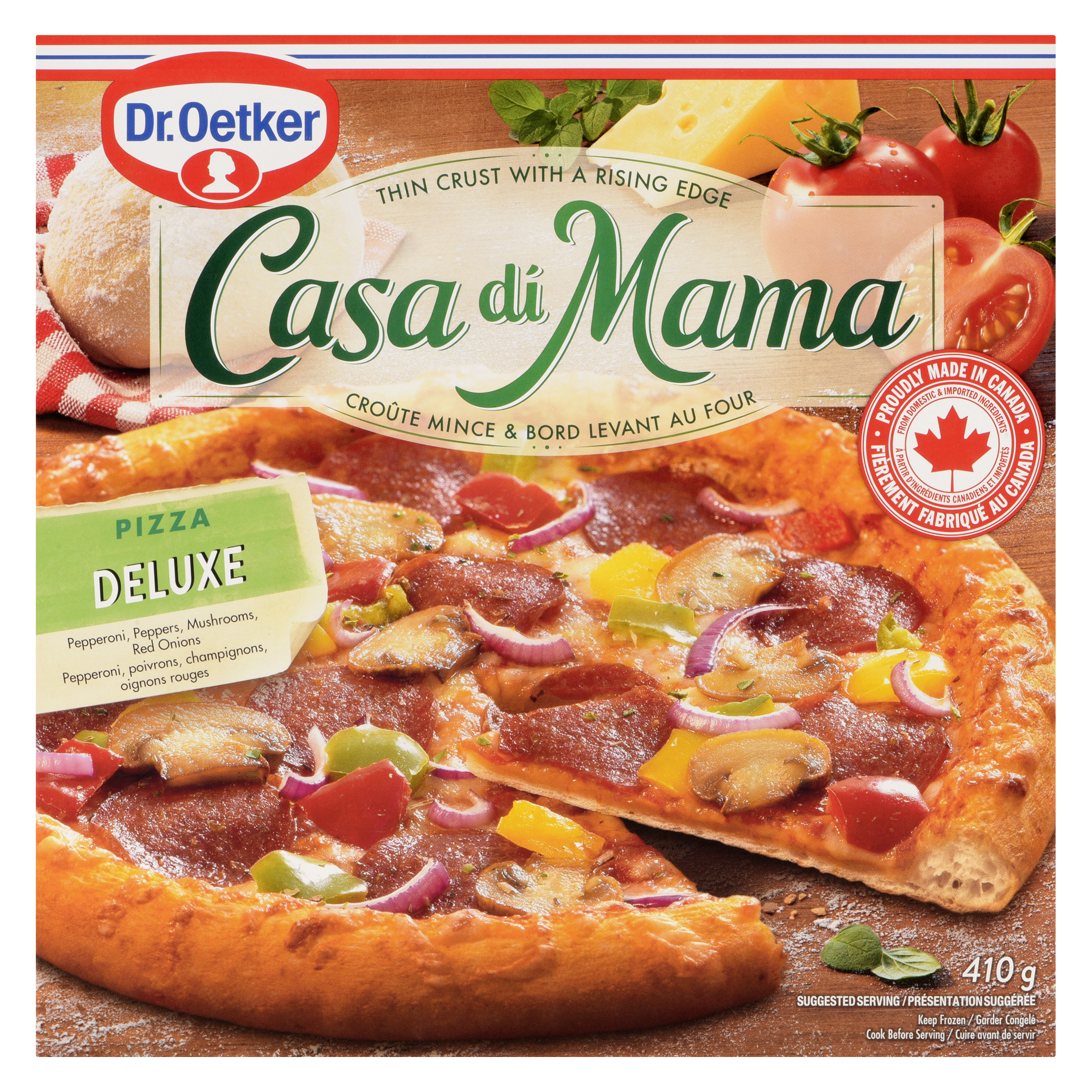 Buy Dr. Oetker Casa Di Mama Frozen Pizza Deluxe 410 g | Foodland