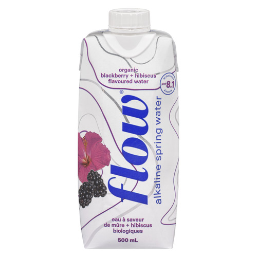 Flow Water Organic Flavoured Water Blackberry Hibiscus