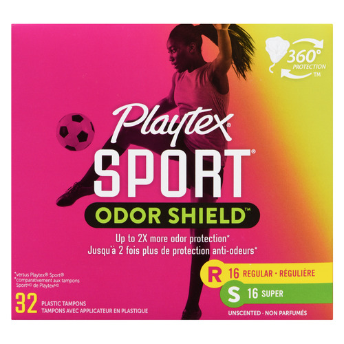 Playtex Sport Odor Shield Tampons Multi Pack Unscented