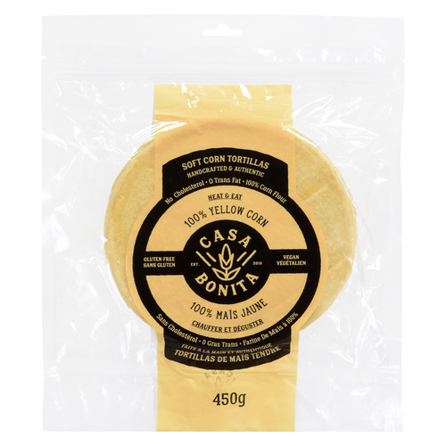 Casa Bonita Tortillas Yellow Corn 8-Inch