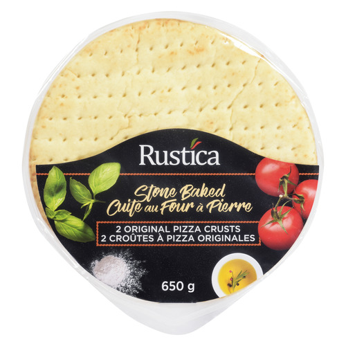 Buy Rustica Original Pizza Crusts Stone Baked 2 Pack 12-Inch 650 g | IGA