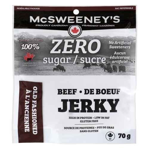 McSweeney's Zero Sugar Gluten-Free Beef Jerky