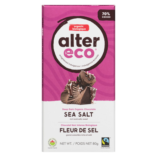 Alter Eco Organic Dark Chocolate Sea Salt