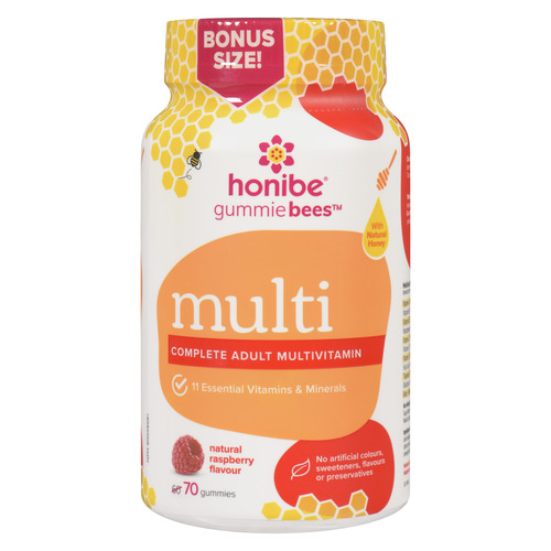 Buy Honibe Complete Adult Multivitamin Supplement Honey Gummies 70 ...