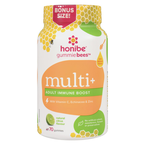 Buy Honibe Adult Immune Boost Supplement Complete Honey Gummies 70 EA ...