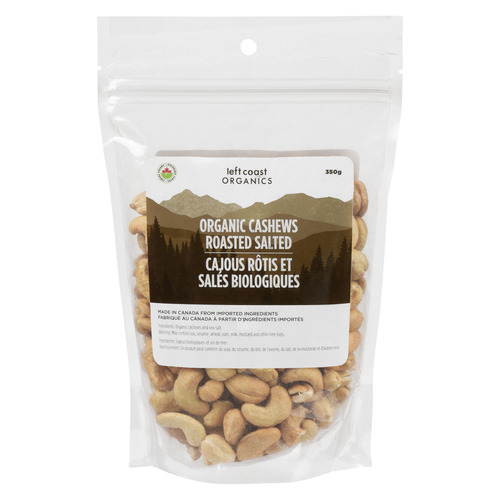 Left Coast Organics Roasted Salted Cashews
