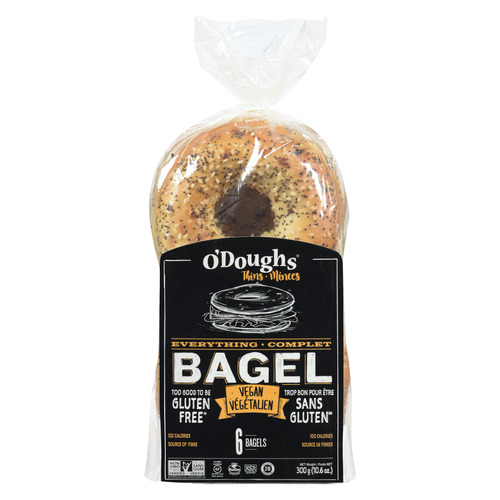 O'Doughs Gluten-Free Thins Bagels Everything