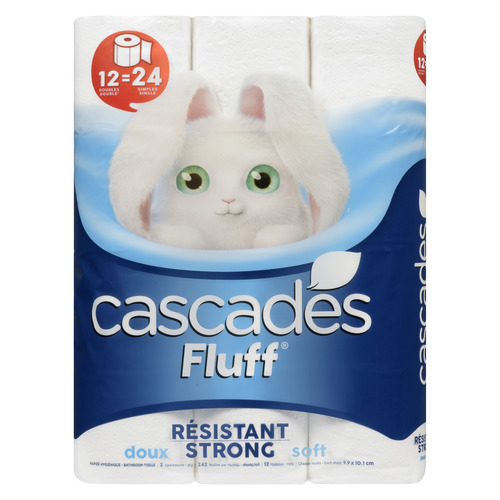 Buy Cascades Toilet Paper Fluff Strong 2 Ply Double Rolls x 12 Sheets | IGA