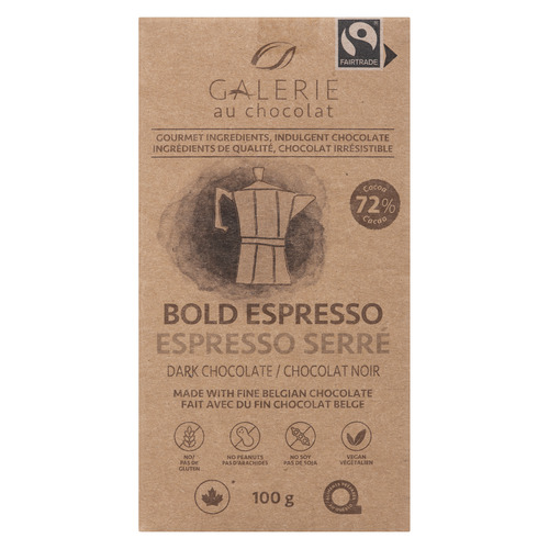 Buy Galerie Au Chocolat Vegan Dark Chocolate Bold Espresso 100 g