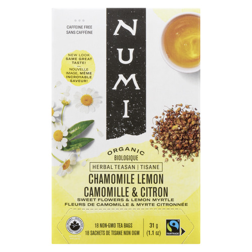 Numi Organic Herbal Teasan Chamomile Lemon