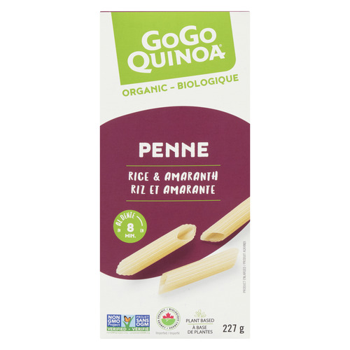 Buy Gogo Quinoa Gluten-Free Organic Penne Rice And Amaranth 227 g | IGA
