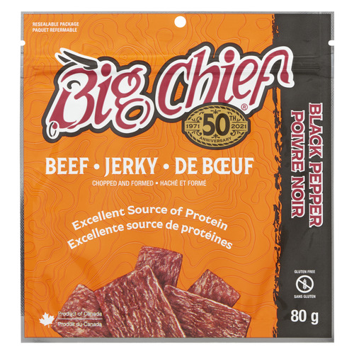 Big Chief Beef Jerky Black Pepper