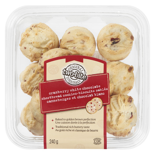 biscuit　レディース　GB XS Buy Two Bite Shortbread Cookies Cranberry White Chocolate 240 g