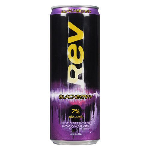 Buy Rev Alcoholic Malt Beverage Blackberry 7% Alcohol 355 ml (Can) | IGA