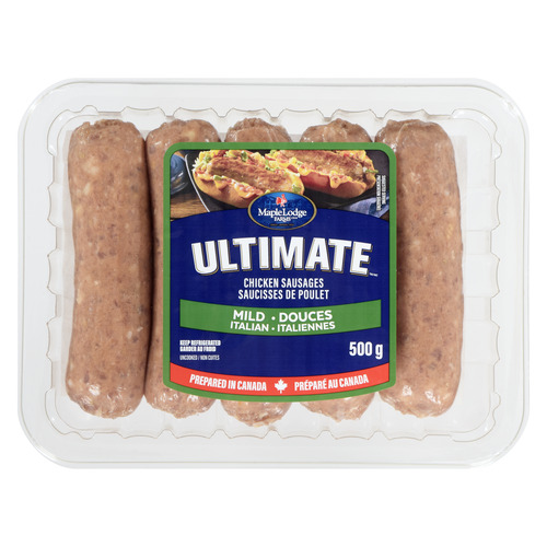 Maple Lodge Farms  Frozen Dinner Sausage Chicken Ultimate Mild Italian 500 g