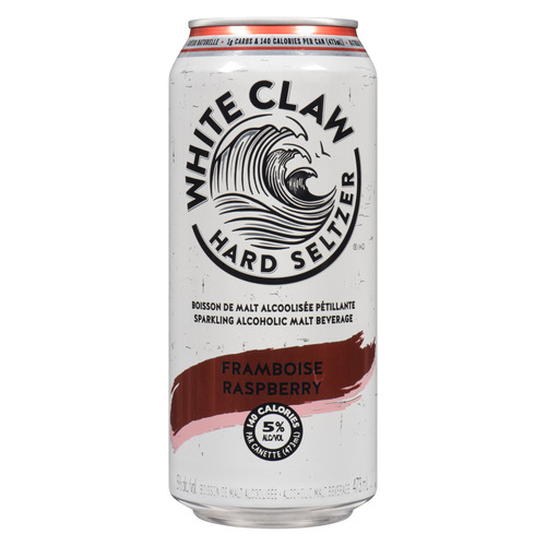 Buy White Claw Ready To Drink 5% Alcohol Raspberry 473 ml (Can) | IGA