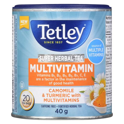 Tetley Super Herbal Tea Multivitamin Turmeric & Camomile
