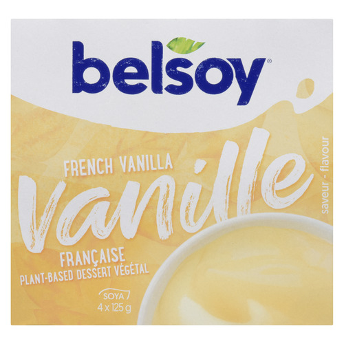 Belsoy Gluten-Free Soya Dessert French Vanilla 4 x 125 g