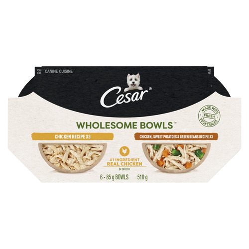 Cesar Wet Dog Food Adult Wholesome Bowls Chicken