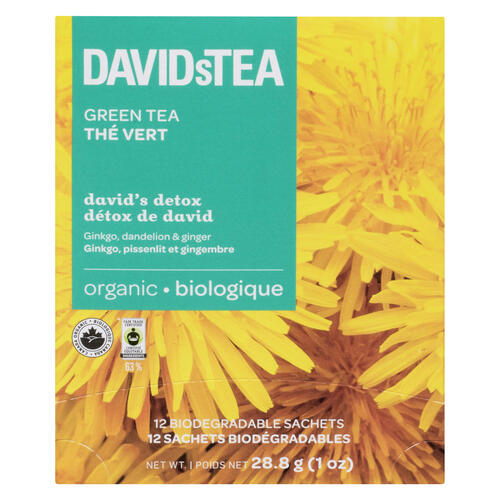DAVIDsTEA Organic Green Tea David's Detox