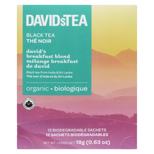 Davids Tea Breakfast Blend Organic Black Tea