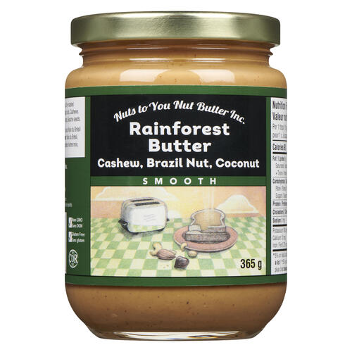 Nuts To You Butter Rainforest Cashew Brazil Nut Coconut