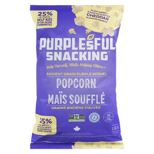 Purplesful Snacking Cheddar Popcorn