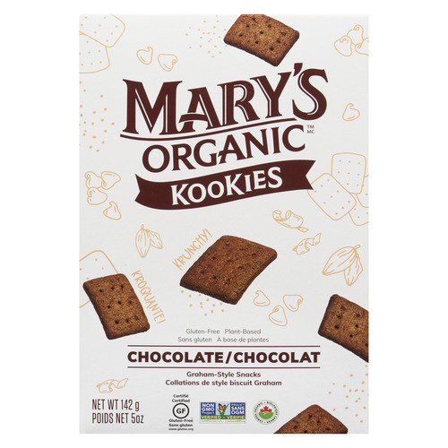 Mary's Organic Kookies Snacks Graham Style Chocolate