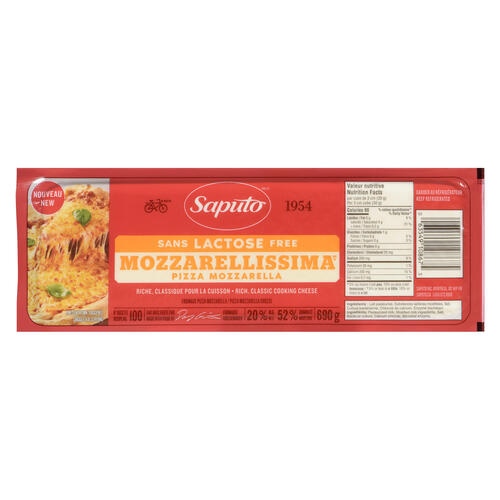 Buy Saputo Lactose-Free Mozzarellissima Cheese Pizza Mozzarella