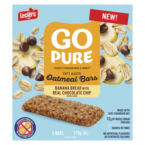 Go Pure Soft Baked Oatmeal Bars Banana Bread