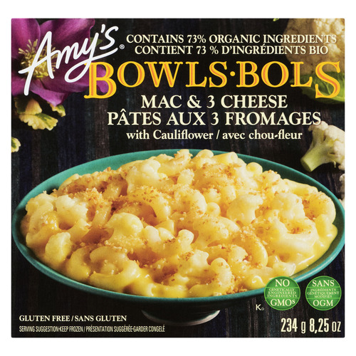 AMY'S Bowls Mac & 3 Cheese with Cauliflower