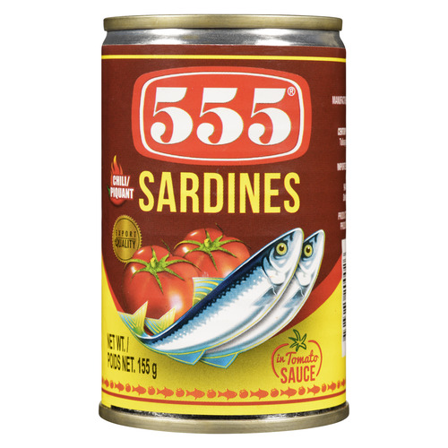 555 Century Canned Sardines In Tomato Sauce With Chili